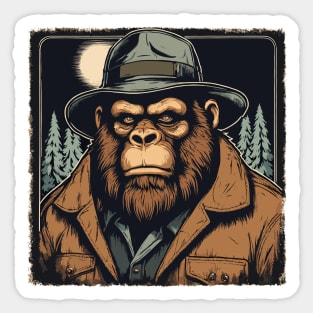 Detective Sasquatch Sticker